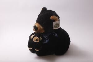 Fred Harvey, Black Bear with Cub, Yellowstone, Plush, Mother and Baby, Stuffed